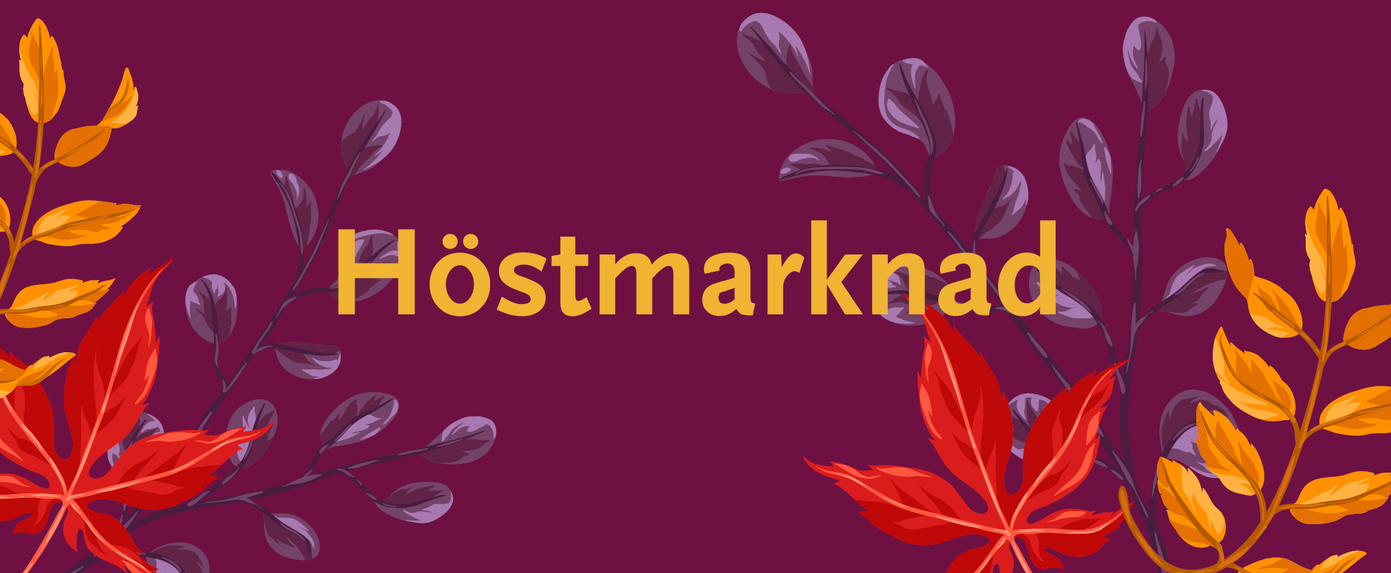 banner med löv